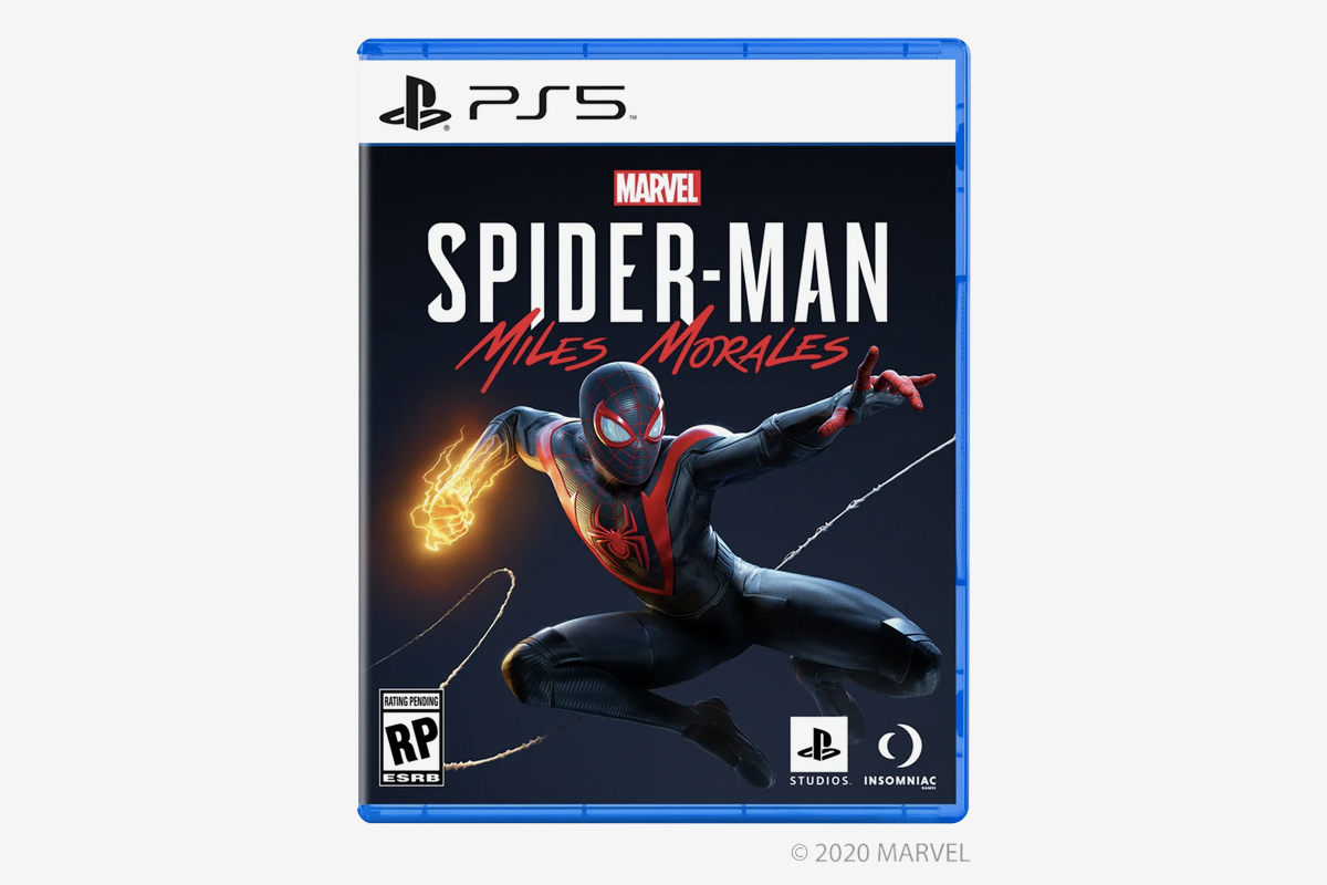 PS5 game box design: Spider-Man: Miles Morales