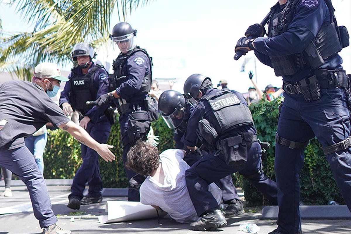 George Floyd protest in LA