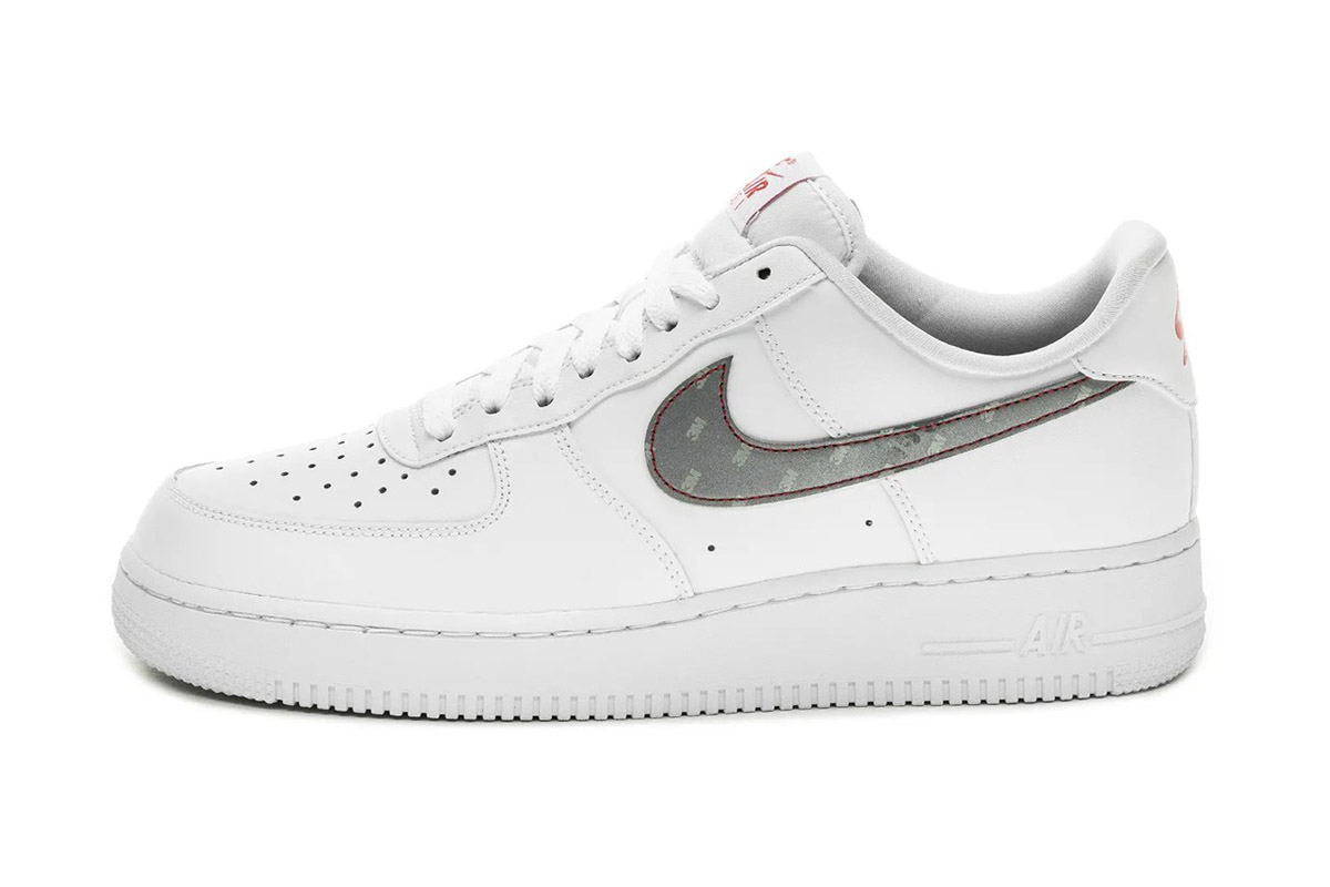 This New Air Force 1 Low Features Reflective Silver Swooshes
