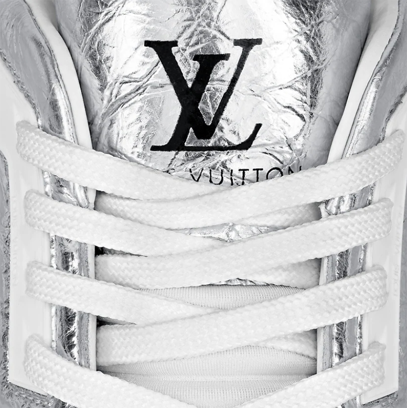 Louis Vuitton, Shoes, Silver Louis Vuitton Sneakers