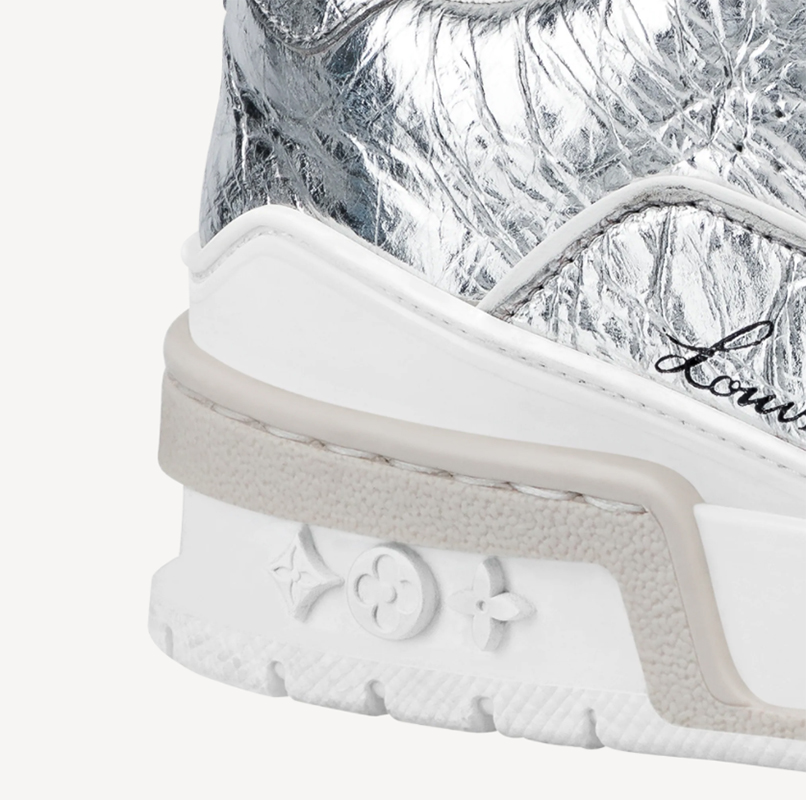 Louis Vuitton Silver Sneakers