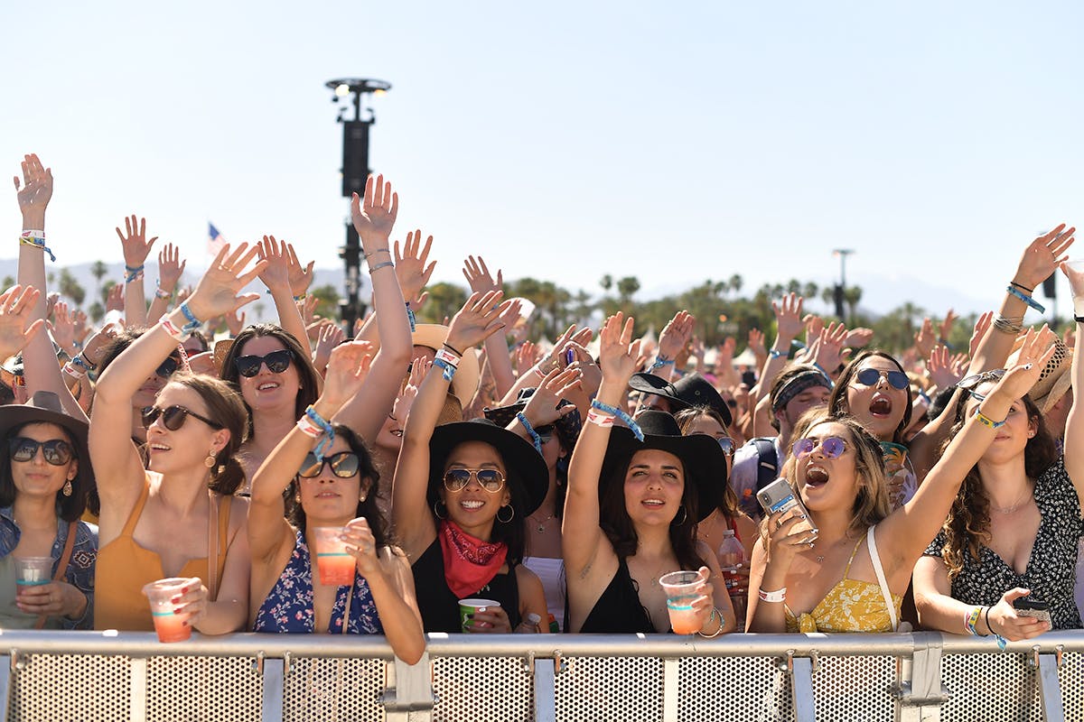 music festival crowd