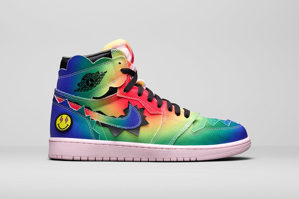 Air Jordan 1 High Top Sneakers in Multicoloured - Nike