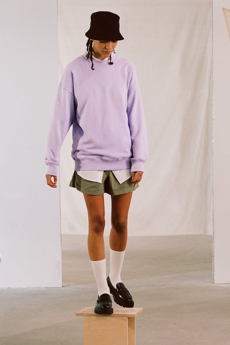 H&M Blank Staples Hoodie, T-Shirts & Shorts In Lilac - Outfit Try