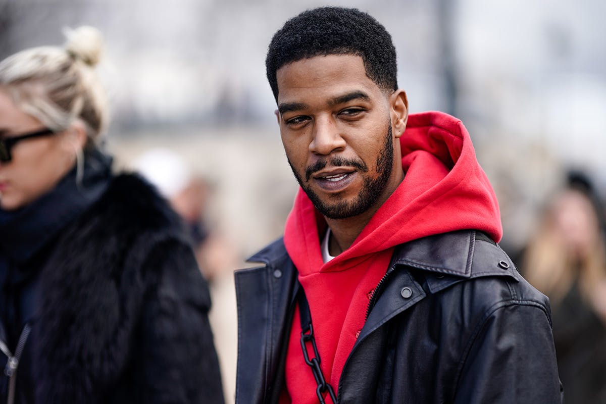 Kid Cudi is seen, outside Louis Vuitton, during Paris Fashion Week