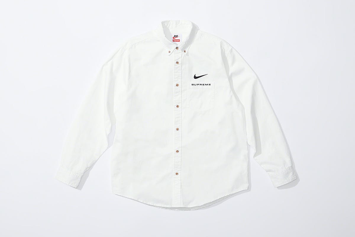 XL】SUPREME ✖︎ NIKE Cotton Twill Shirtシャツ - THEADEXPORTERS