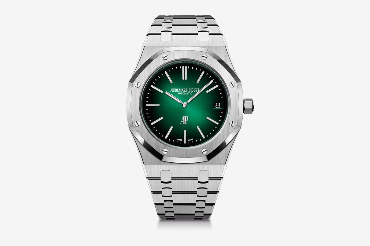 Audemars Piguet Royal Oak green sunburst dial