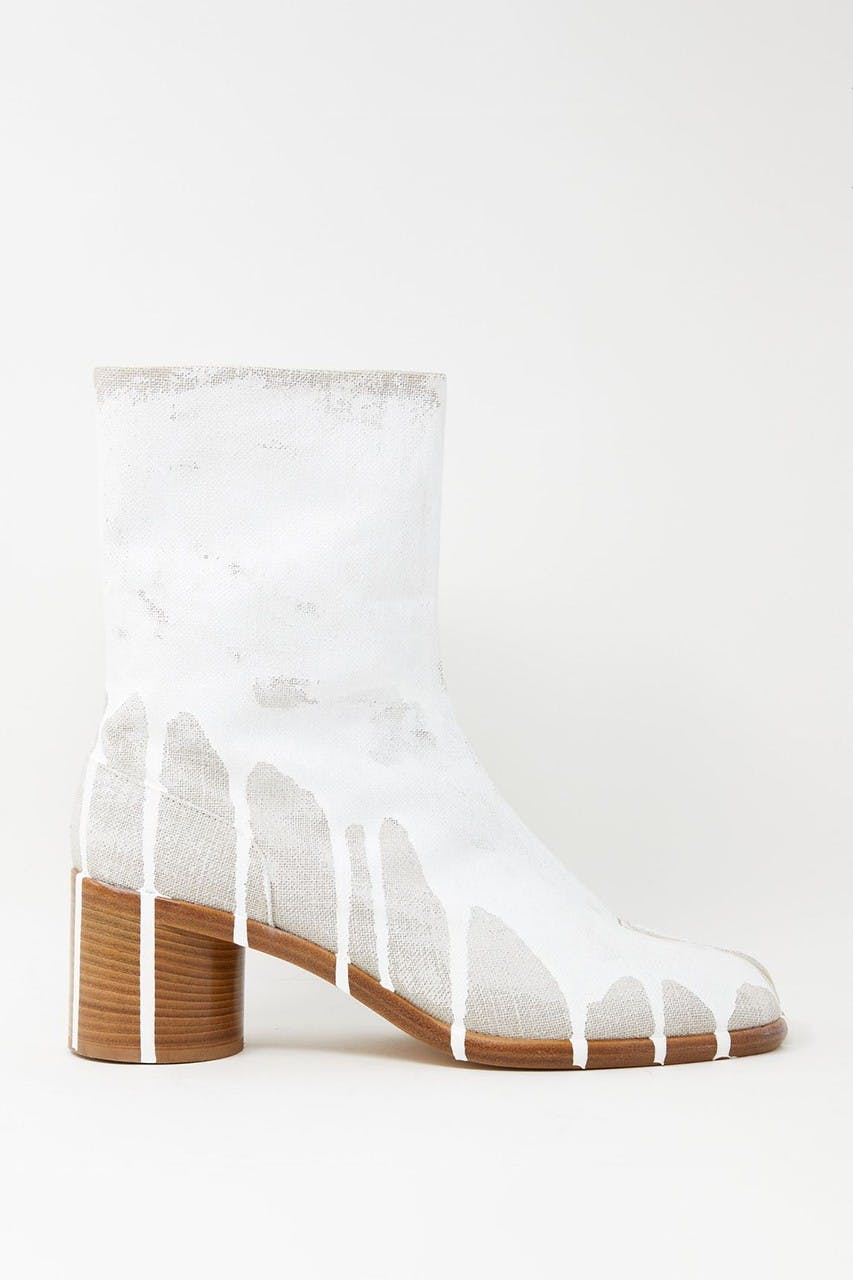 [Maison]TABI白ペンキ[Margiela] Maison Margiela Tabi Painted Boots in White | LN-CC