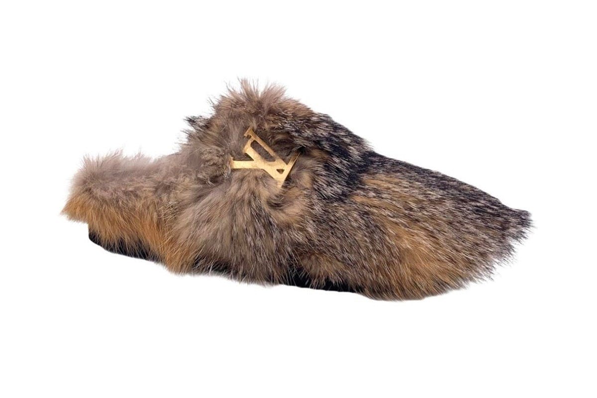 louis vuitton fur slippers price