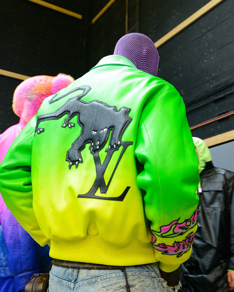 Louis Vuitton Yellow & Black Panther Varsity Jacket