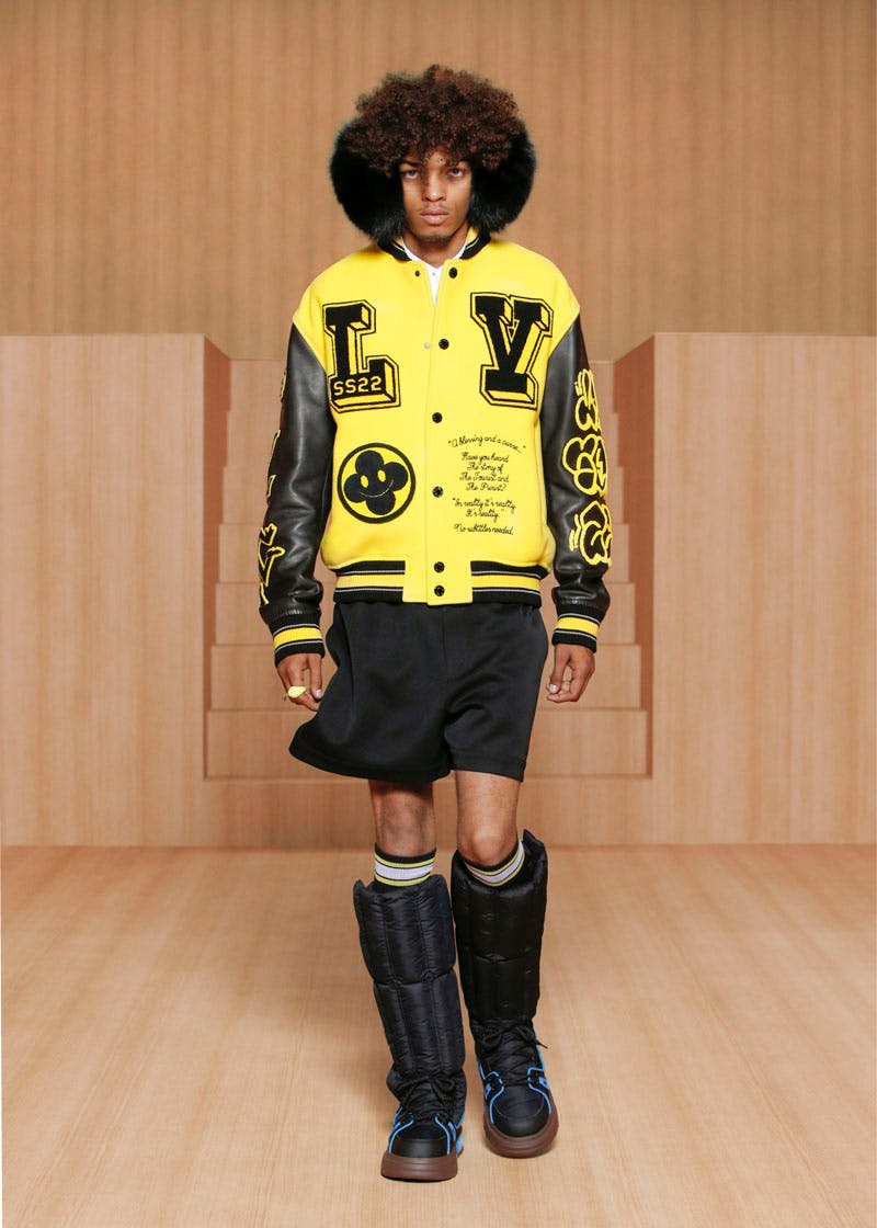 Louis Vuitton Yellow & Black Panther Varsity Jacket