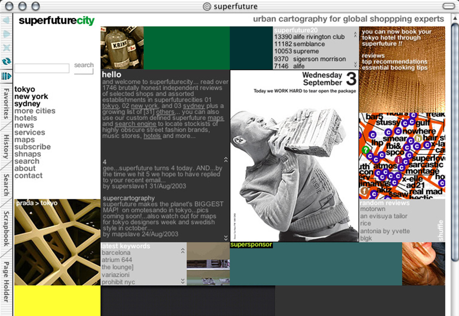 superfuture website screenshot archive