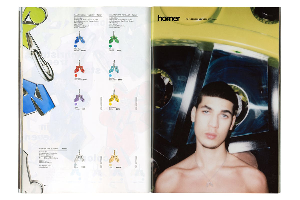 Frank Ocean Homer Brand store Catalog collection jewelry silk scarves