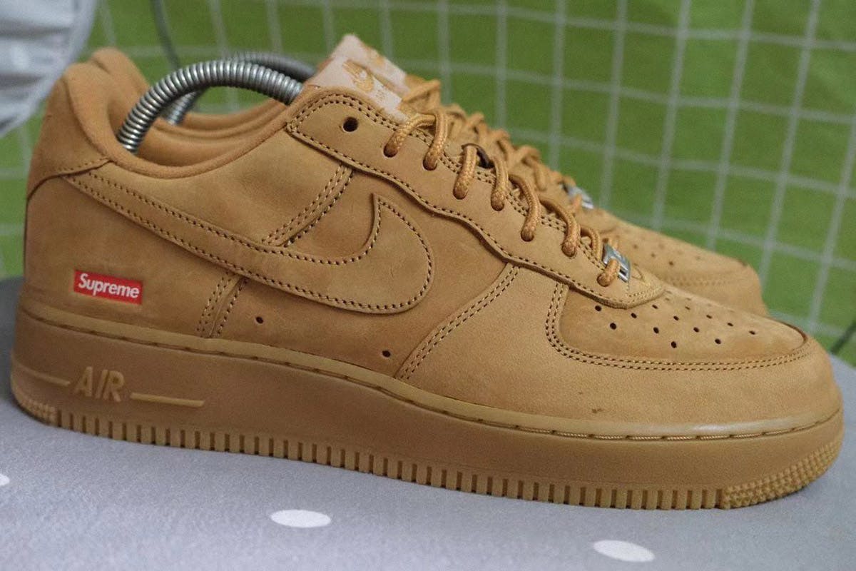 Supreme/nike airforce1 low wheat 27センチ