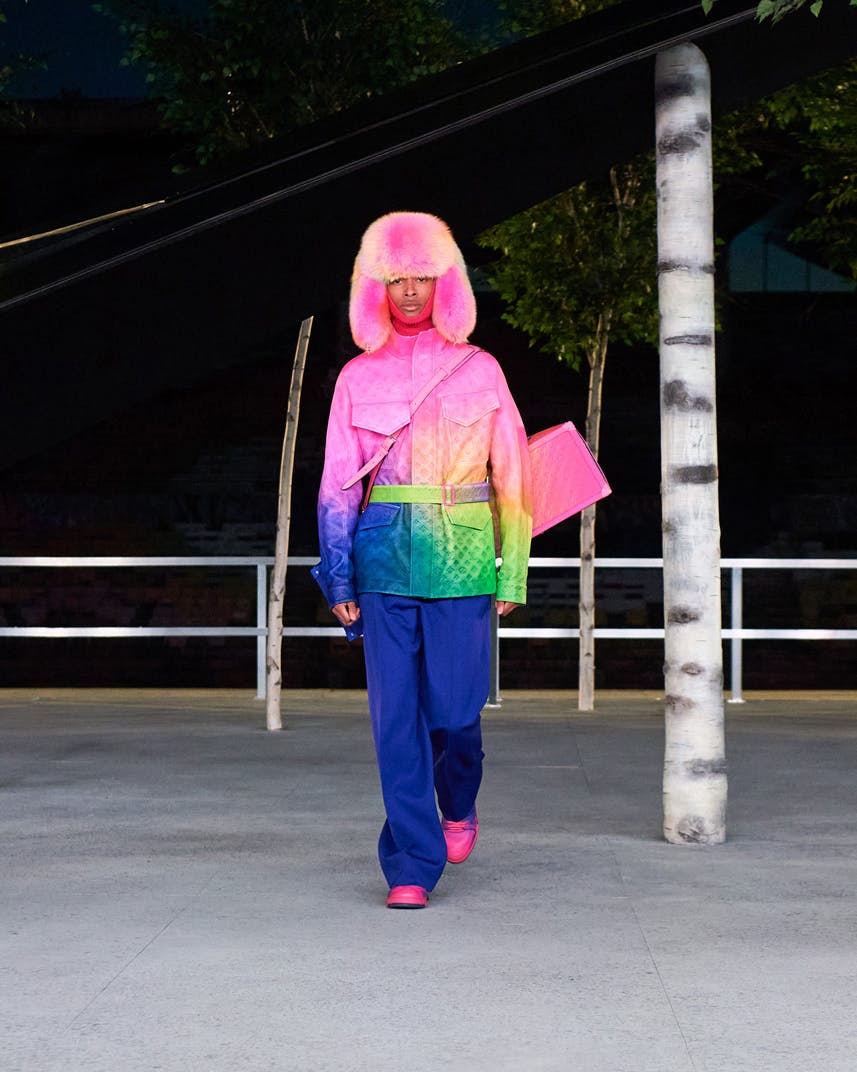 Virgil Abloh brings rainbow to the runway in his Louis Vuitton debut