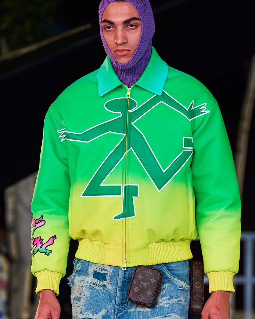 vuitton neon jacket