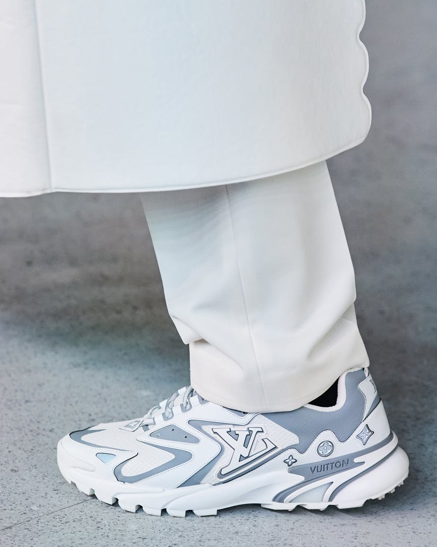 Louis Vuitton x Virgil Abloh SS19 High Top Sneaker on Feet 