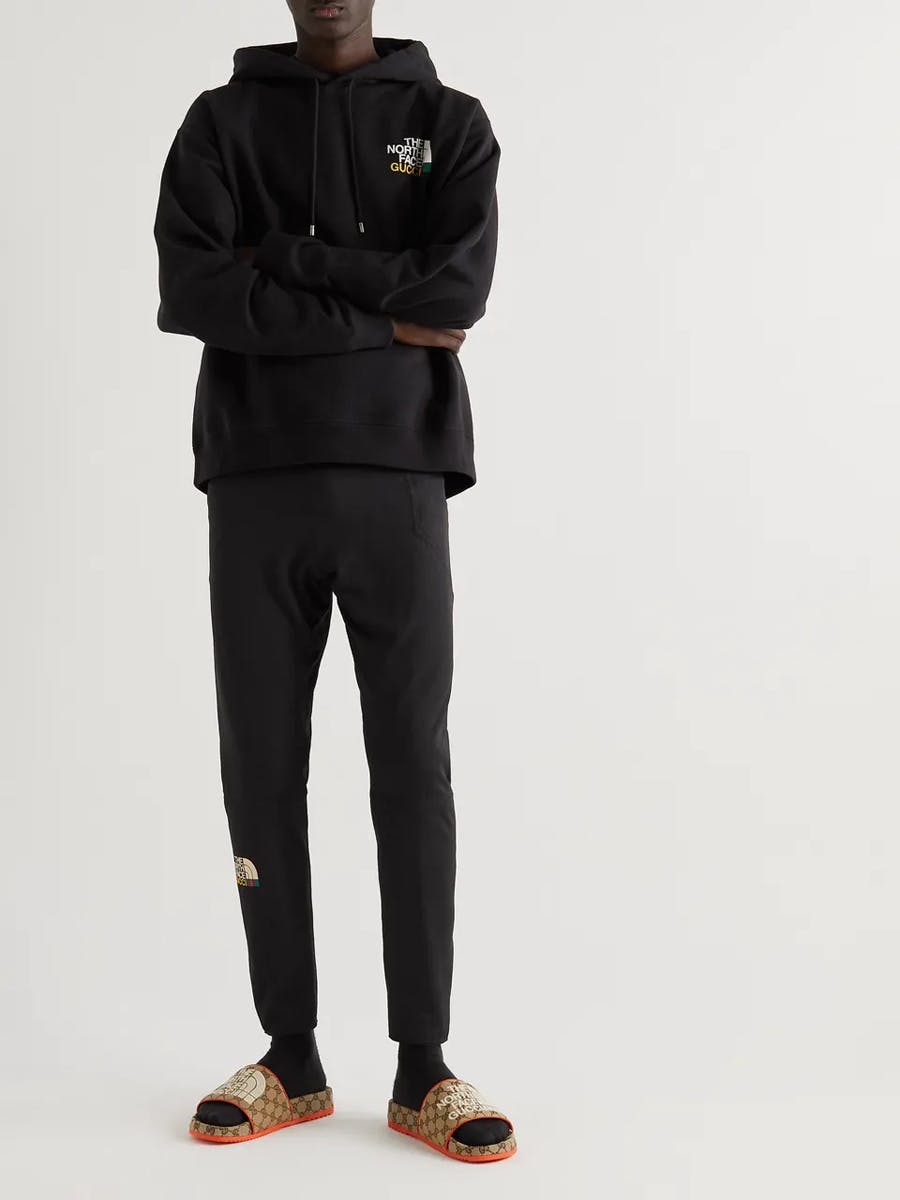 Gucci x The North Face Web Print Hoodie Black