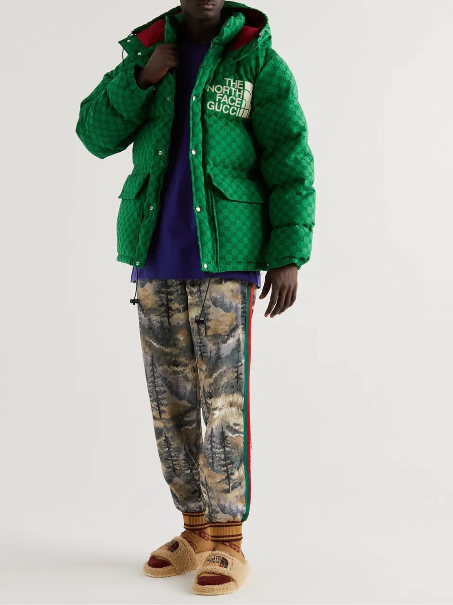 Gucci x The North Face Down Coat Green/Dark Green