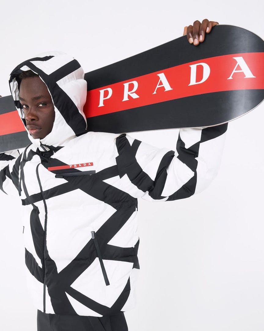 prada linea rossa oakley ski snowboarding colleciton aspenx fw21 collaboration price release date info buy