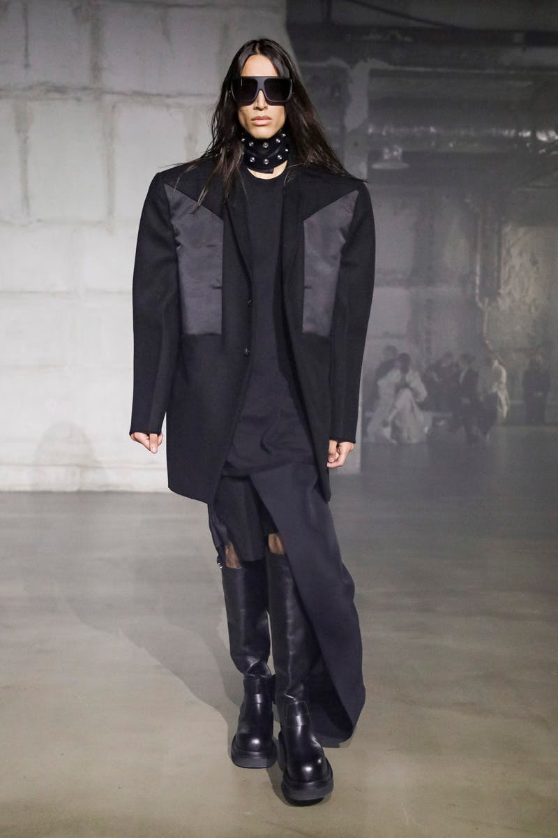 Rick Owens Fall/Winter 2022 Collection: Lightbulb Hats & Leather