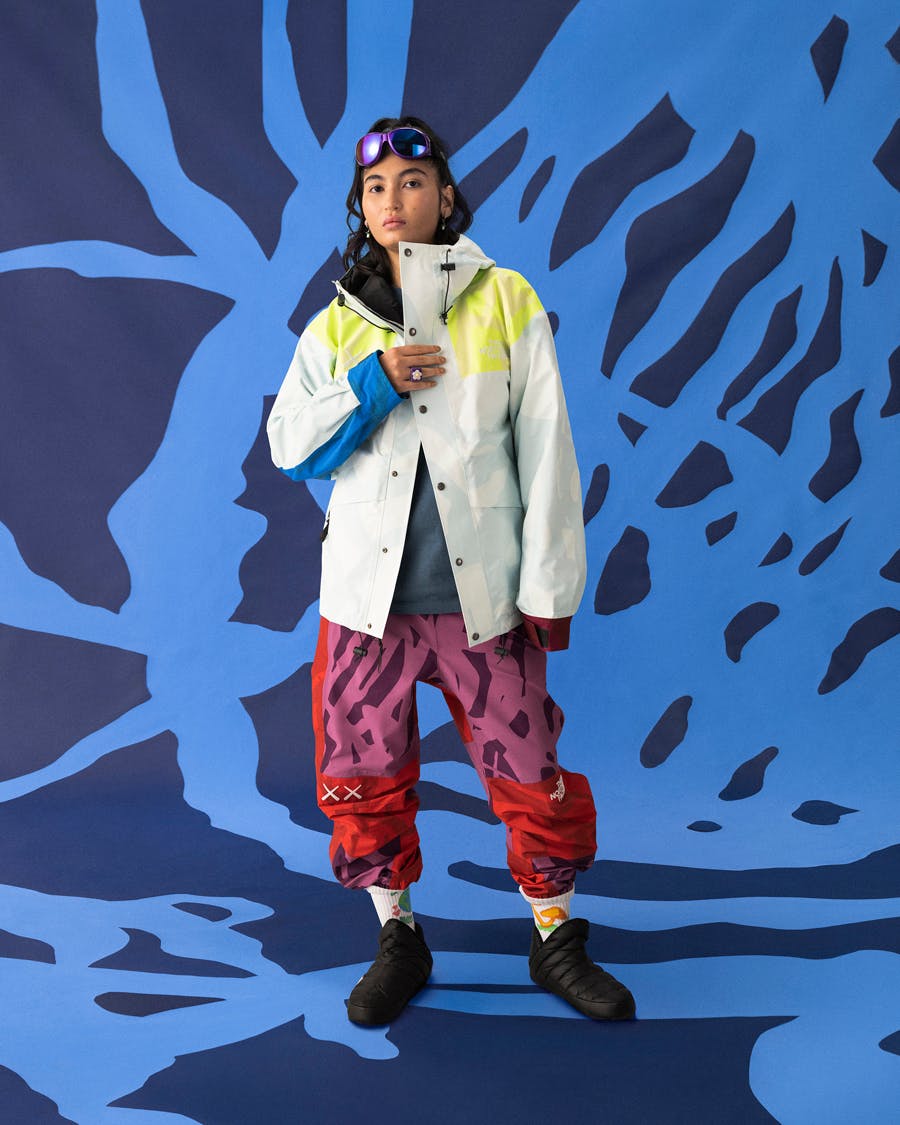 kaws the north face tnf collab collection lookbook price release date info buy web store resale nuptse fleece xx