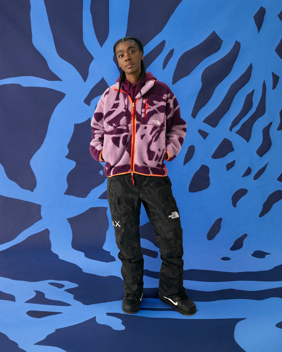 kaws the north face tnf collab collection lookbook price release date info buy web store resale nuptse fleece xx