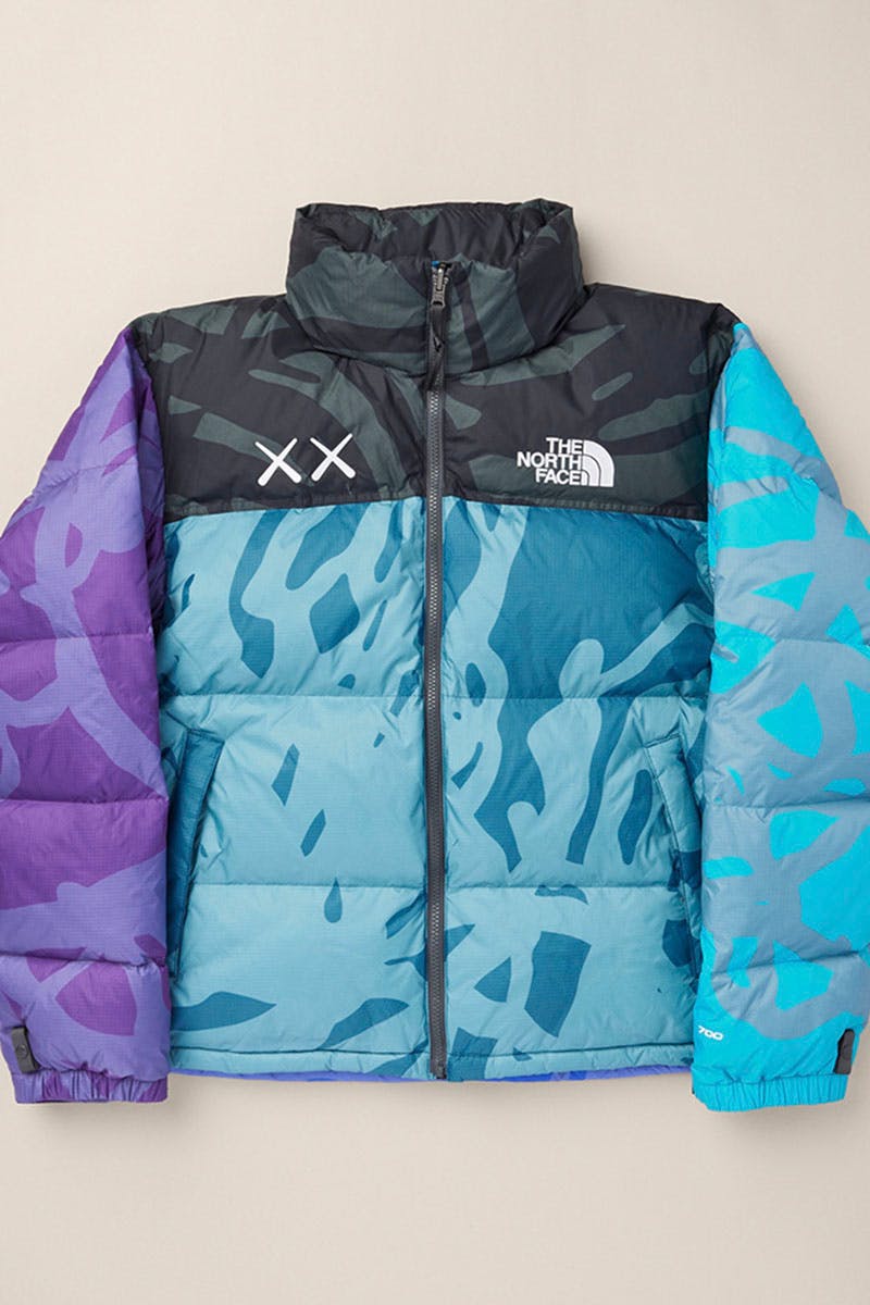 kaws the north face tnf collab collection lookbook price release date info buy web store resale nuptse fleece xx