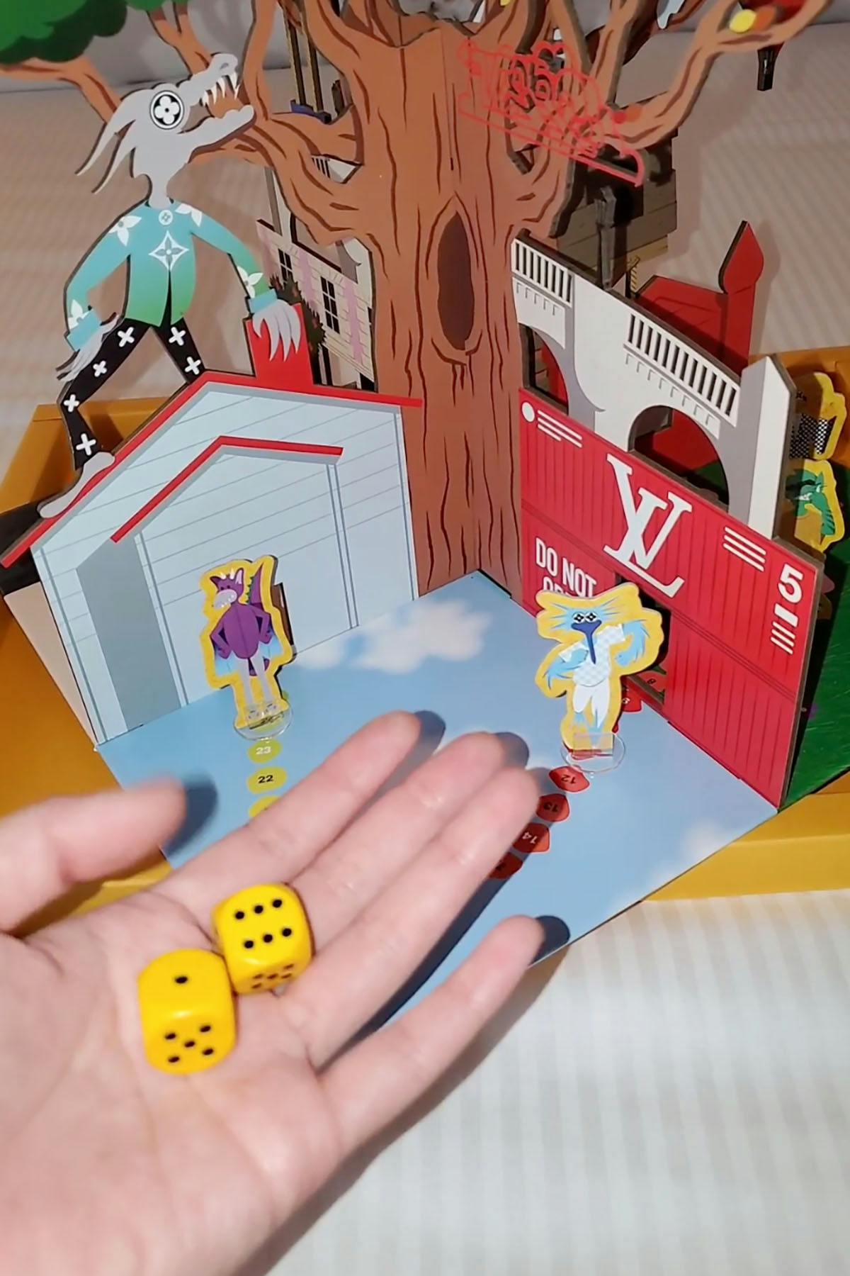 The invites to the next Louis Vuitton show are actual board games