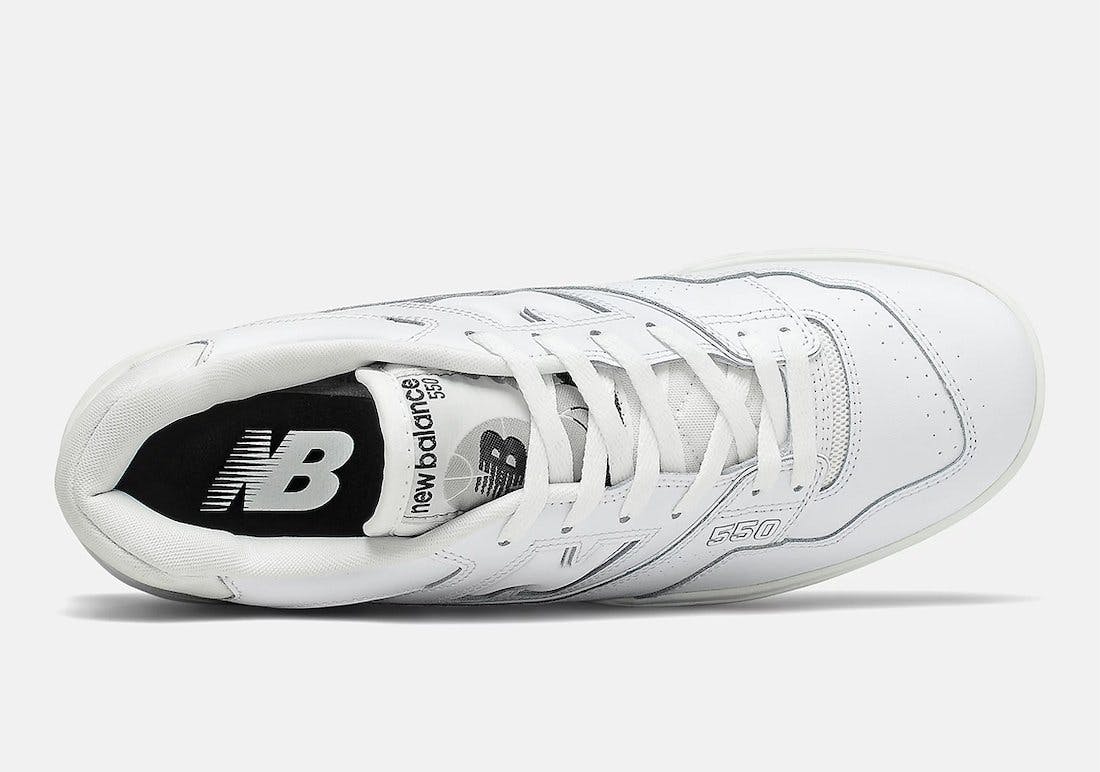 new balance 550 white colorway release date info buy price january 2022 white grey black bb550pb1