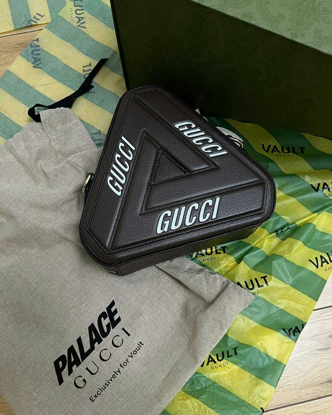 Up Close With Palace Gucci Collab Hoodies, Bags Before the Drop