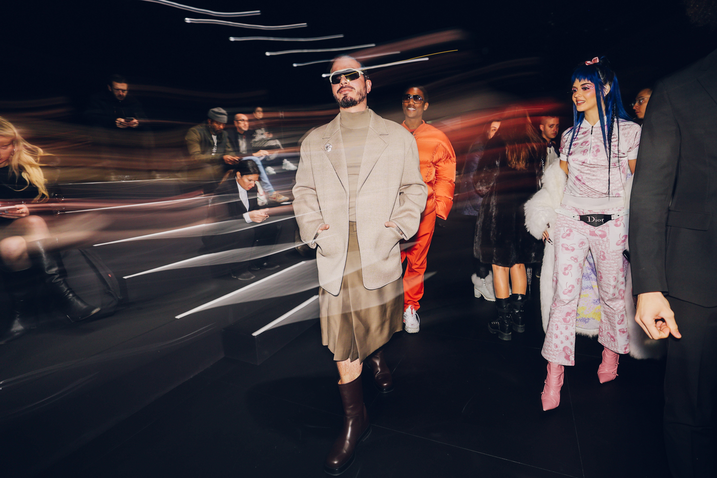 Backstage With J Balvin at Dior's Fall/Winter 2023 Collection