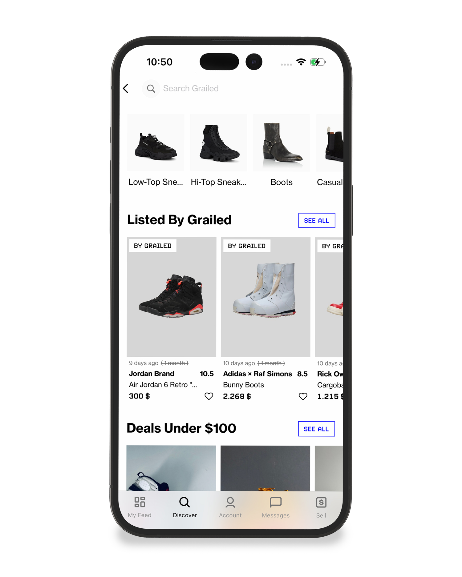 GRAILED Sneaker App