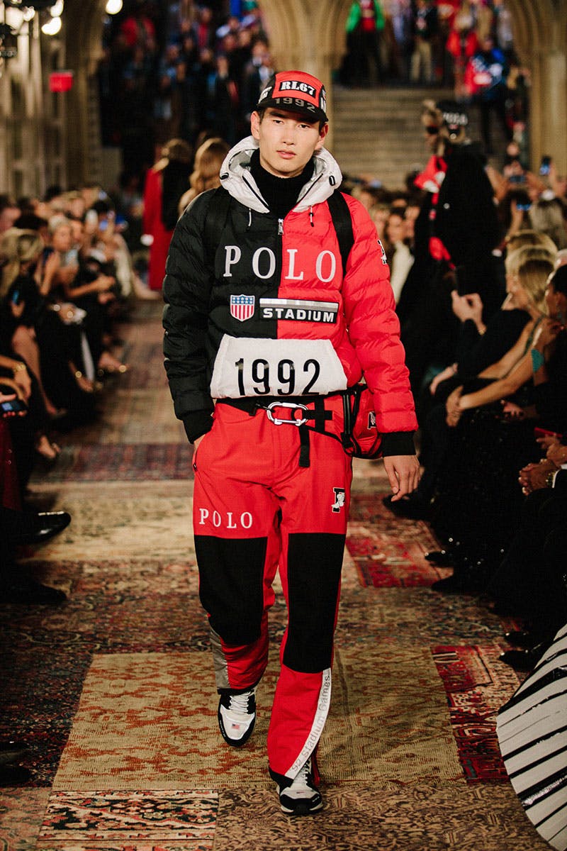 Ralph Lauren Show Model Walking Stadium Sportswear