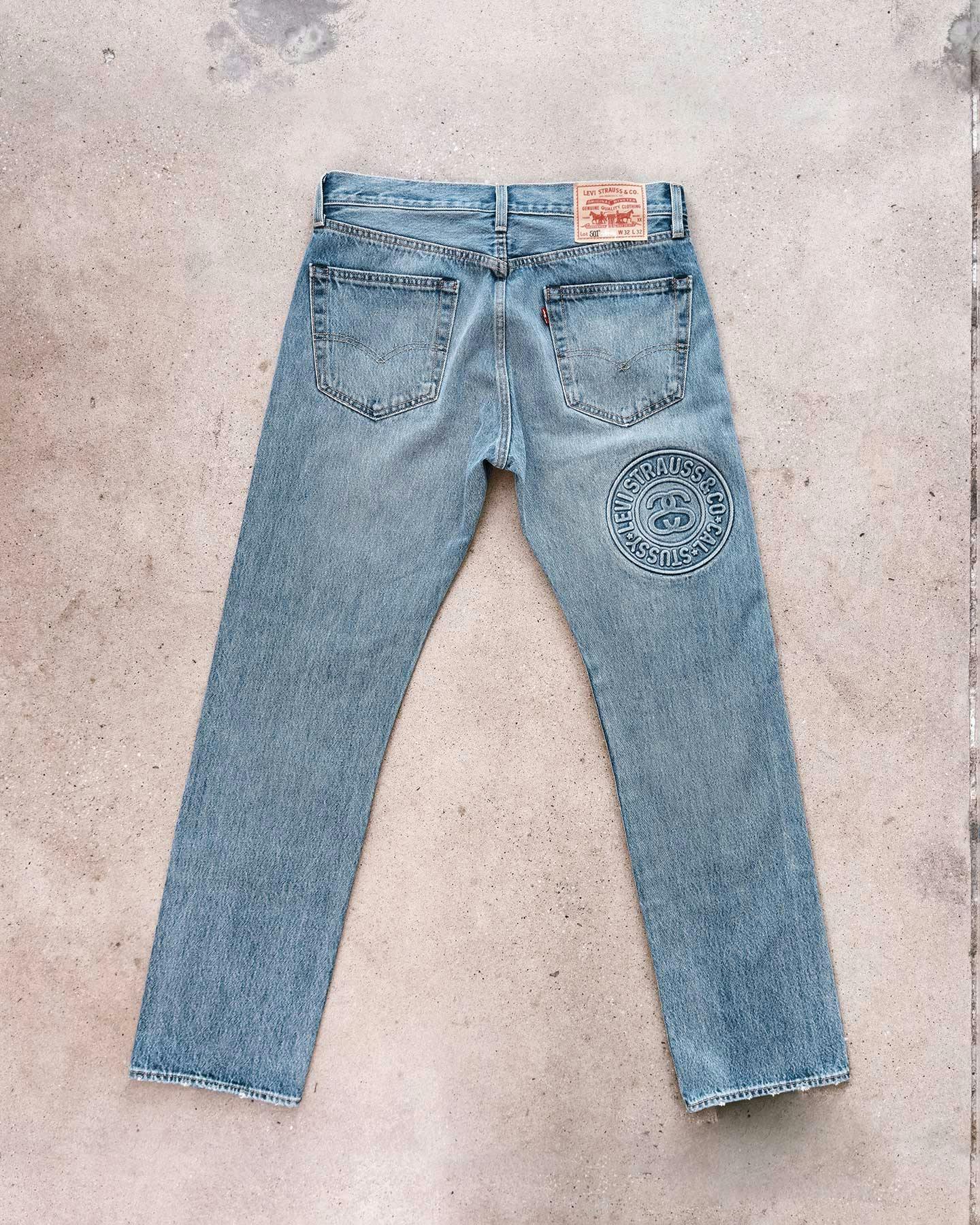 Stüssy & Levi's Remix 501 Denim Jeans With SS23 Collab