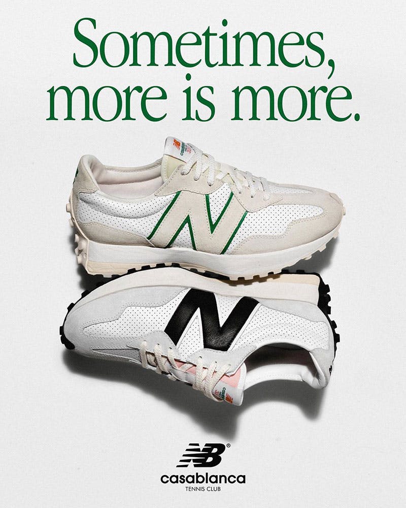 casablanca x new balance 327 sneaker