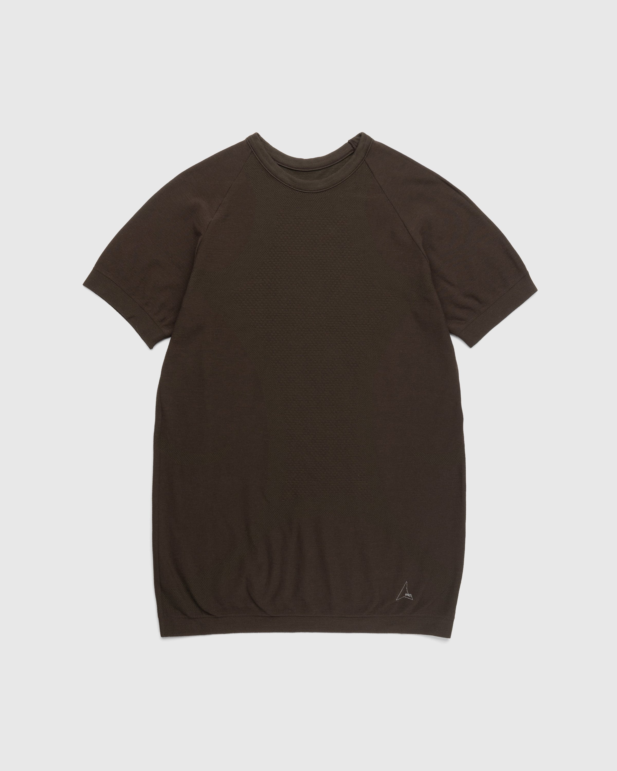 ROA - Seamless Cotton Shirt Brown - Clothing - Brown - Image 1