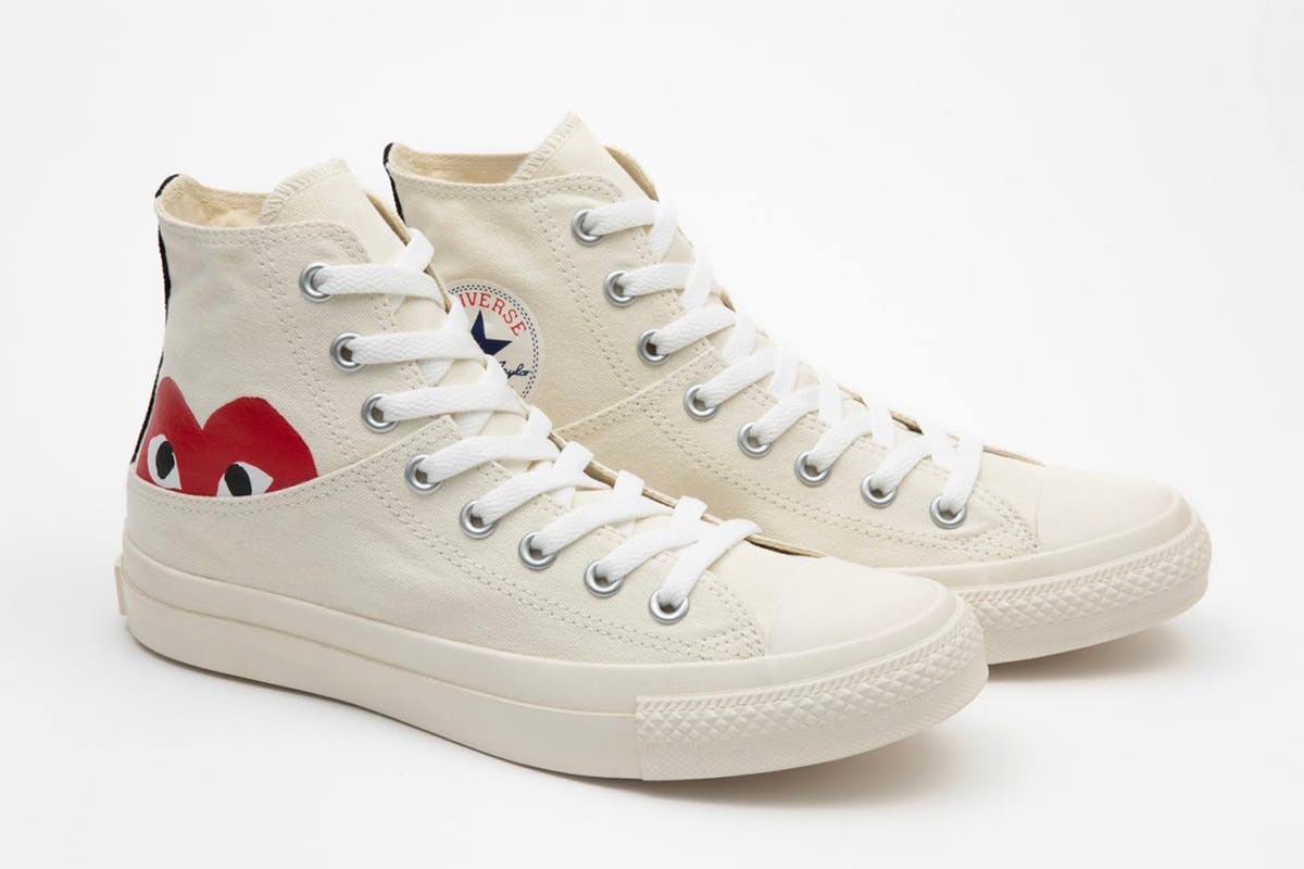 cdg play converse chuck taylor all star 70s comme des garcons heart fw21 fall winter 2021 hiding heart logo print price info buy colorway