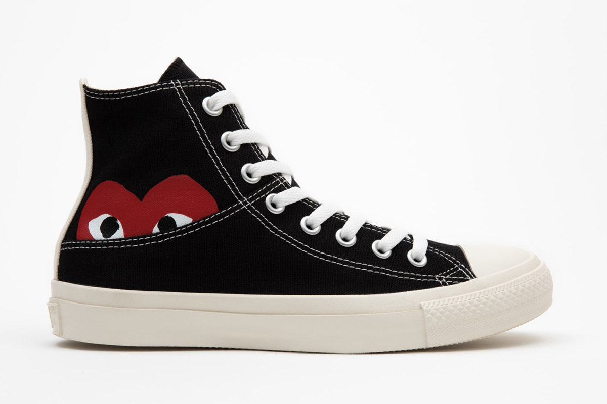 cdg play converse chuck taylor all star 70s comme des garcons heart fw21 fall winter 2021 hiding heart logo print price info buy colorway