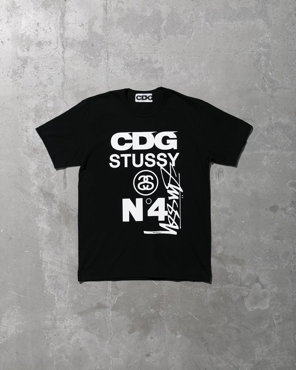 stussy cdg comme des garcons collaboration collection release date info buy hoodie coaches jacket tee shirt fw21 fall winter 2021 buy price