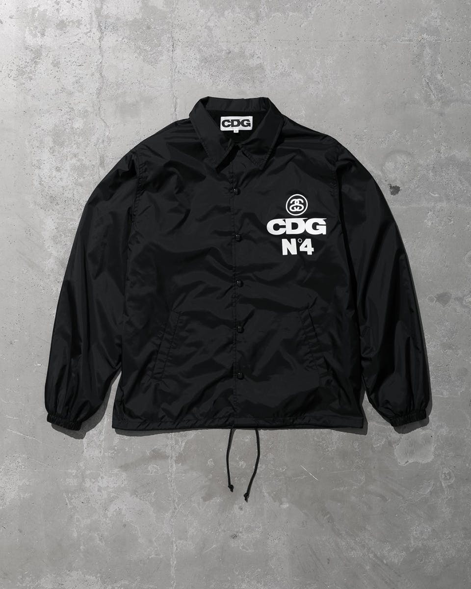 stussy cdg comme des garcons collaboration collection release date info buy hoodie coaches jacket tee shirt fw21 fall winter 2021 buy price