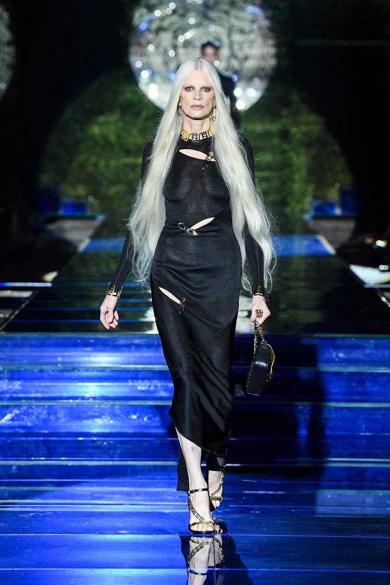 fendi versace fendace collab kim jones donatella swap collection watch lookbook runway milan