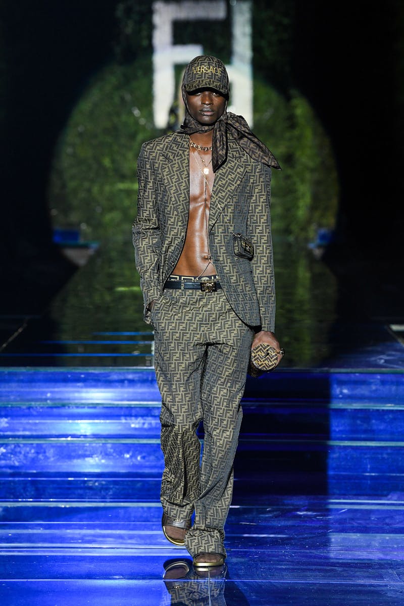 fendi versace fendace collab kim jones donatella swap collection watch lookbook runway milan