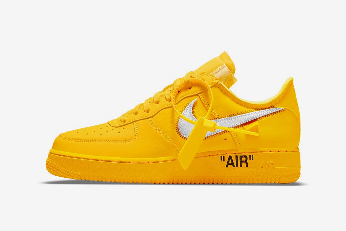 Nike x Off White Air Force 1 Low ICA Lemonade University Gold Yellow AF1  size 9