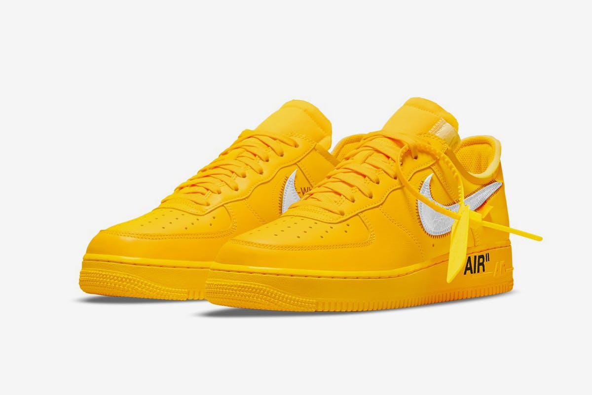 Off-White x Nike Air Force 1 Mid Canary Yellow Grim Reaper