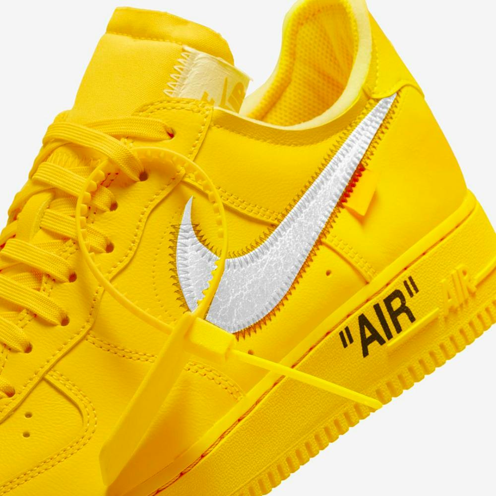 Off-White x Nike Air Force 1 Mid Canary Yellow Grim Reaper