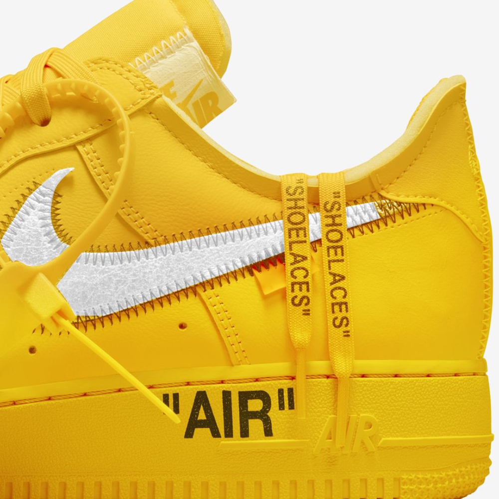 Off-White x Nike Air Force 1 Mid Canary Yellow Grim Reaper