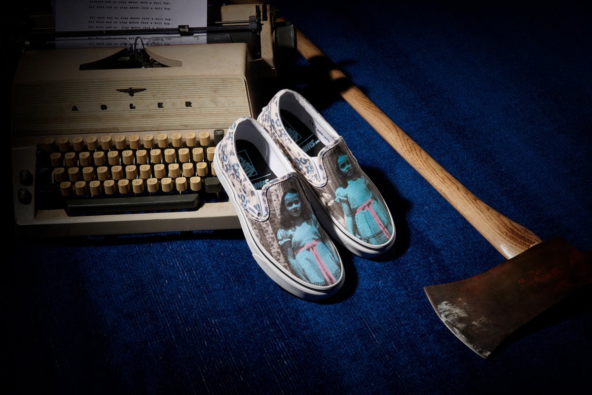 vans horror collection sneakers jason voorhees shining twins it pennywise freddy krueger release date info buy sk8 hi authentic slip on it lost boys