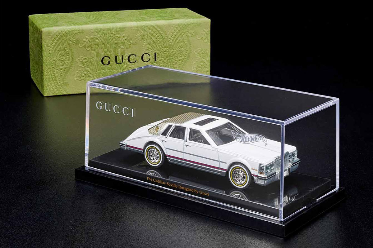 gucci hot wheels cadillac seville mattel creations release date info buy