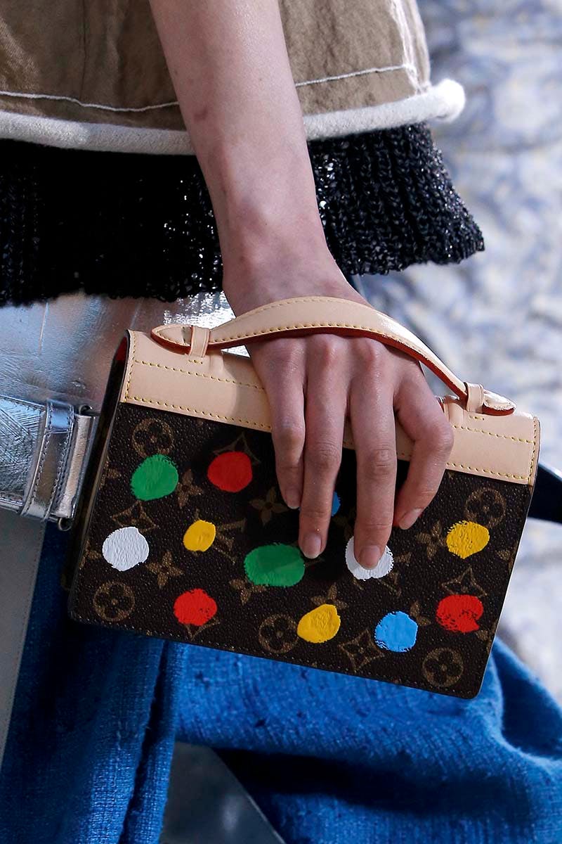 See the first set of bags from the Louis Vuitton x Yayoi Kusama  collaboration, which debuted at the Cruise 2023 show